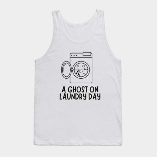 A ghost on laundry day- a funny ghost design Tank Top